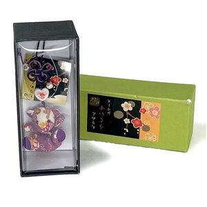 Crepe Kimono Little Purple Bear Charm from Japan